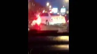 Сборище стритрейсеров. Красный октябрь
