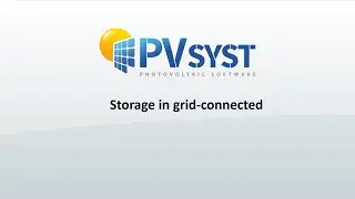 PVsyst 7 - Storage for Self-Consumption (Grid Connected System)