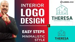 Minimalistic Logo Designing | Interior Décor Logo Designing in Adobe Illustrator Tutorial: