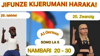 Jifunze Kijerumani Haraka | Nambari 20 hadi 30 #german #deutsch #Kijerumani #germany #stacykenya