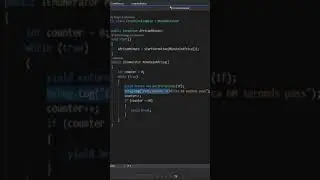 C# for Unity programming basics ( Coroutines ) #shorts