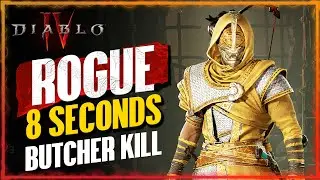 8 SECONDS BUTCHER KILL | Best Twisting Blade Build | High DMG Melee Rogue Gameplay | Diablo IV