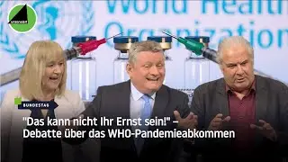 Debatte im Bundestag über das WHO Pandemieabkommen