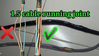 How to joint 3 core cable property / How to properly wire joint /1.5 cable state wire joint