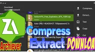 How To Extract And Compress Any File | Zarchiever | For Free | For Android