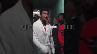 1ST BOXING 🏆 CHAMPION GROWING UP, ICONIC MUHAMMAD ALI  BEFORE HEADING OUT TO FIGHT GEORGE FOREMAN