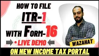 HOW TO FILE ITR-1 AY 2021-22 |  INCOME TAX RETURN 1 | FORM 16 | TDS FORM 26AS 😇