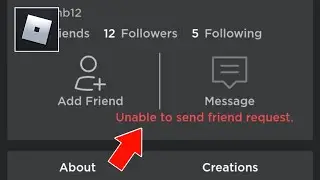 How to Fix Unable to Send Friend Request in Roblox Problem 2024 | Unable to Send Friend Request Bug