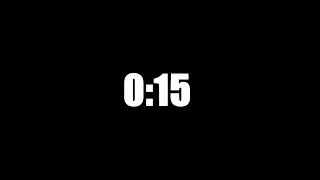 15 SECOND TIMER | LOUD ALARM ⏰ 