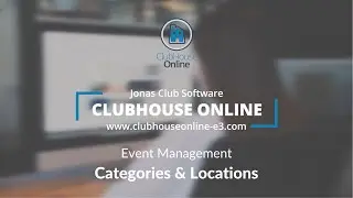 Event Management - Categories and Locations