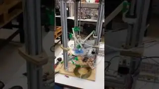 Testing new configuration for the linear delta robot - first tests