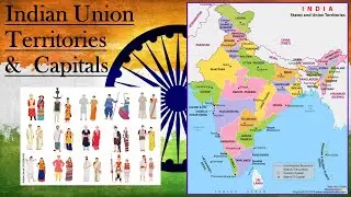 Indian Union Territories🇮🇳 & their Capitals 🌍 || #india  #unionterritoriesofindia  #gk