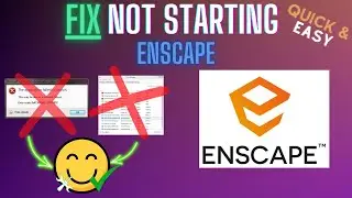 Enscape Not Starting? Fix Launch, Renderer Errors & Black Screen – Full Guide