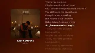 Sunkis - LAST GOODBYE (Lyrics)