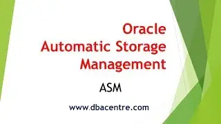 Oracle ASM Overview