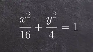 How to graph an ellipse with the center at the origin
