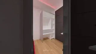 dekorasi kamar anak sempit dengan konsep anime #desainkamar #bedroomdesign #shorts