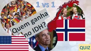 IDH de PAÍSES - QUIZ de quem ganha no 1 vs 1