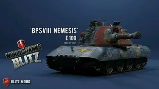 E100 | Nemesis Camo Mod for WOTBLITZ ⚡ WOTB ⚡ World of tanks blitz