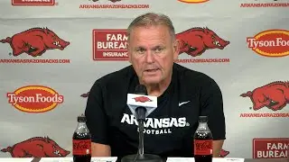 Sam Pittman previews matchup with Arkansas State