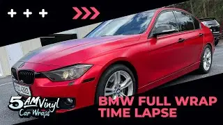 BMW full wrap time lapse