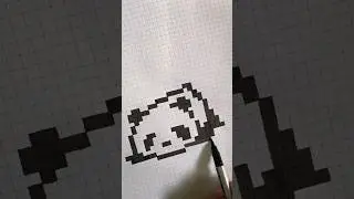 Panda love 🐼 #panda #pixelart #1secondvideo #funny