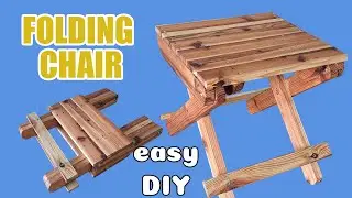 EASY DIY || How to make a perfect folding stool || Woodworking idea