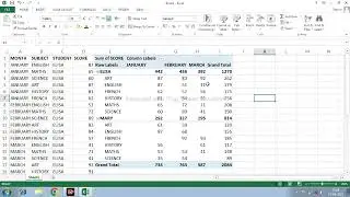 How summarize values by | excel pivot table || Pivot table method