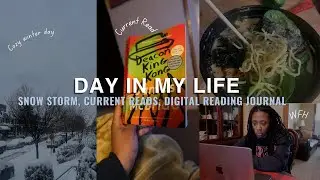 Cozy Winter Day:❄️ Snow Storm, WFH, My January TBR 📚