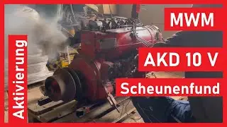MWM AKD 10 V | Scheunenfund | Mähdreschermotor | Vorkammer | Aktivierung | Bautz T600 | Kaltstart