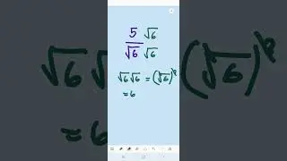 How to simplify this radical expression? #math #mathshorts #radicals #squareroots #denominator