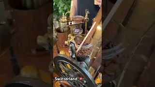 Coffee in Switzerland 🇨🇭 #travel #coffee #cappuccino #espresso #switzerland #machinery #coffeetime