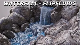 Waterfall - FlipFluids addon - Blender 3.0