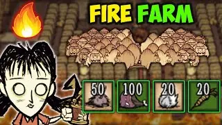 Ultimate Fire Farm (100 Meat in 13 Seconds) in Don't Starve Together