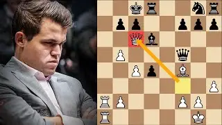 NASTY QUEEN SACRIFICE: Magnus Carlsen loses in 18 Moves