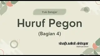 Belajar Huruf Pegon (4)