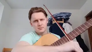 Можно ли играть на гитаре смычком?