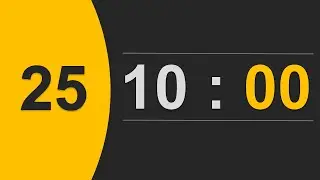 SOUND TIMER 10 MINUTES WITH DELAYED START 25 SECONDS