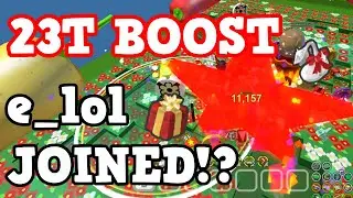 e_lol JOINED DURING MY HONEYDAY? | Bee Swarm Simulator