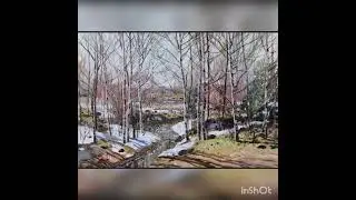 ЗВУЧАЩАЯ картина Весна пришла-художник Валерий Копняка #поэт #добрыестихи #москва #картина #художник