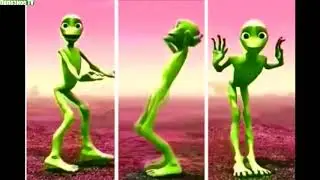 Инопланетянин танцует. зелёный человечек   'Dame tu cosita'