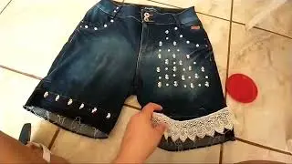 Customizando o Short da Minha Mãe
