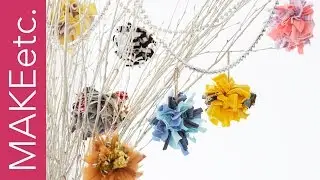 How to make fabric Christmas baubles - Beginner's rag rug tutorial with Elspeth Jackson
