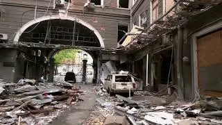 Kharkov now. War in Ukraine. Russia aggressor. Харьков наш любимый, ты железобетонный, ты Украина!