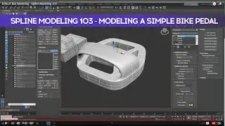 3dsmax: Spline Modeling 103 - Modeling a Simple Bike Pedal