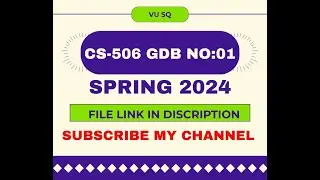 CS-506 GDB NO:01 SPRING 2024