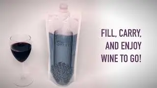 Introducing the WineCubby Reusable Plastic Wine Bag Set with Case and Funnel