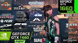 GTX 1660 SUPER + Ryzen 5 3600 : Test in 25 Games - GTX 1660 Super Gaming