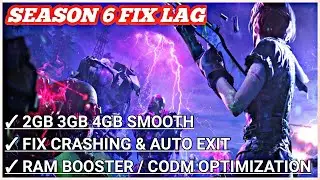 SEASON 6 | HOW TO FIX LAG 2GB RAM | CODM