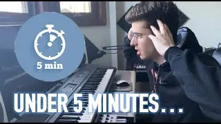 MAKING A 80's BEAT IN UNDER 5 MINUTES  *I Choked*